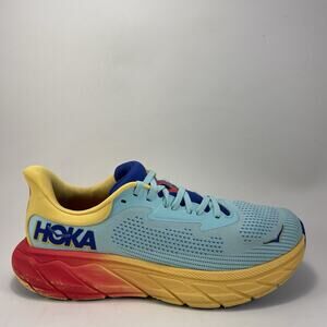 Hoka One One Arahi 7 Running Shoes Mens Size 8.5 D Cloudless Poppy Blue Yellow